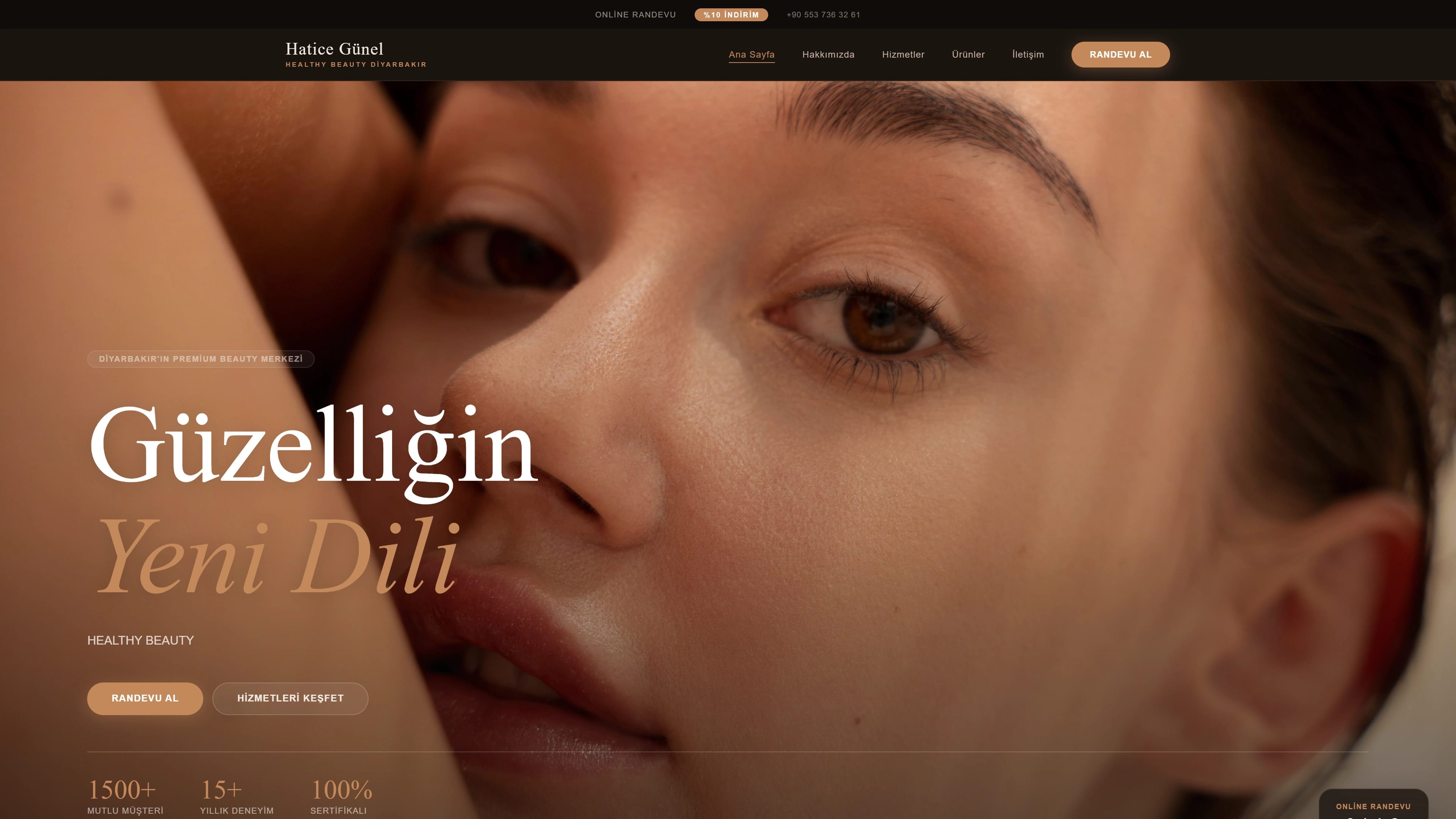 Hatice Günel Healthy Beauty — Kurumsal Website