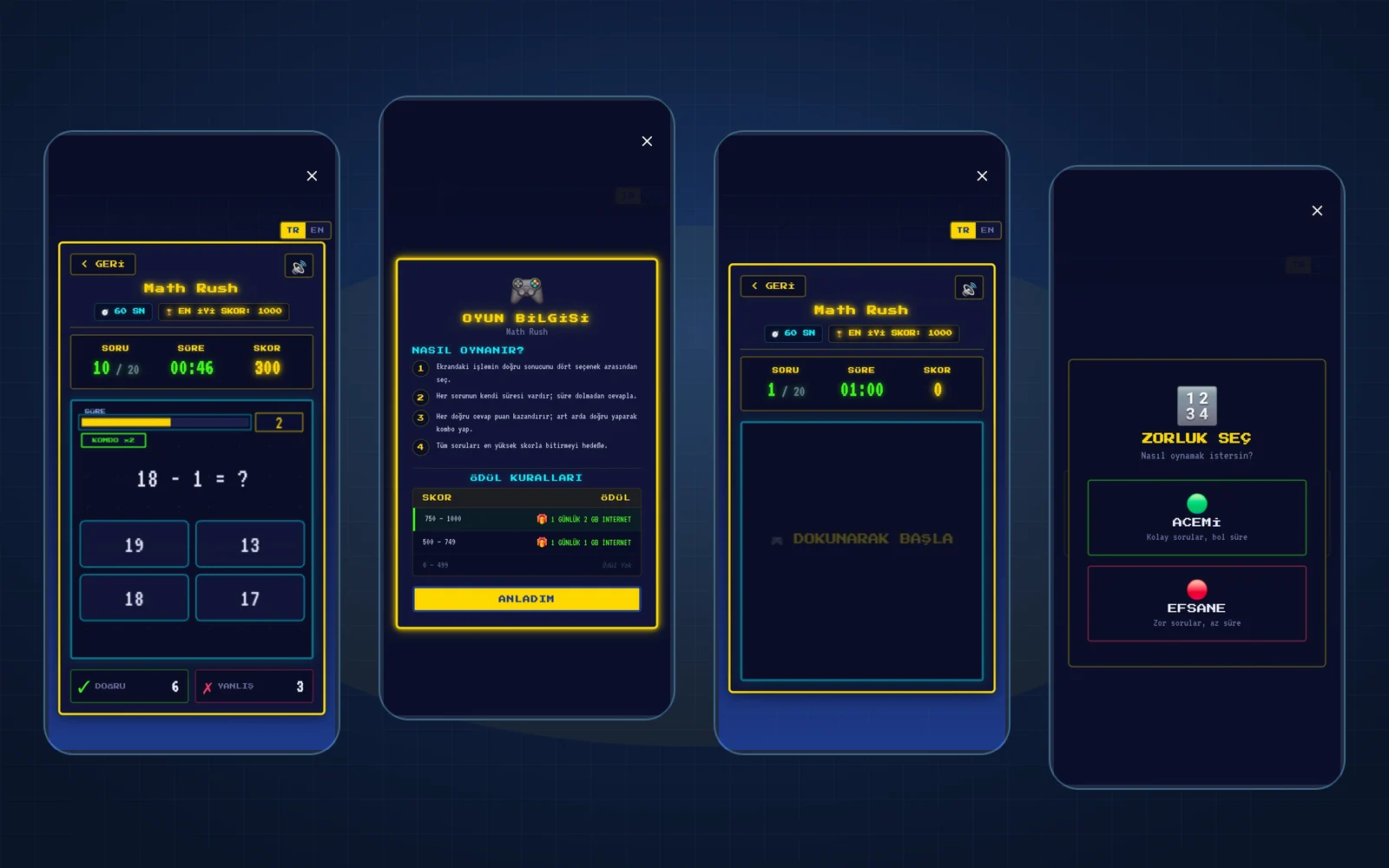 MathRush — Turkcell Oyna Kazan Oyunu